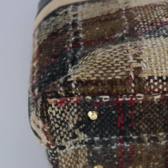 Burberry Hand Bag Wool Beige Gold - Picture 12 of 16